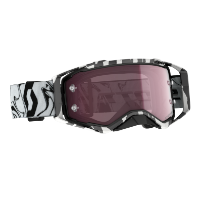 Masque Scott Prospect Amplifier Marbre Noir Blanc Ecran Rose 