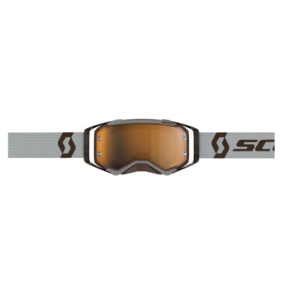 Masque Scott Prospect Amplifier Gris Marron Ecran Or Chrome 