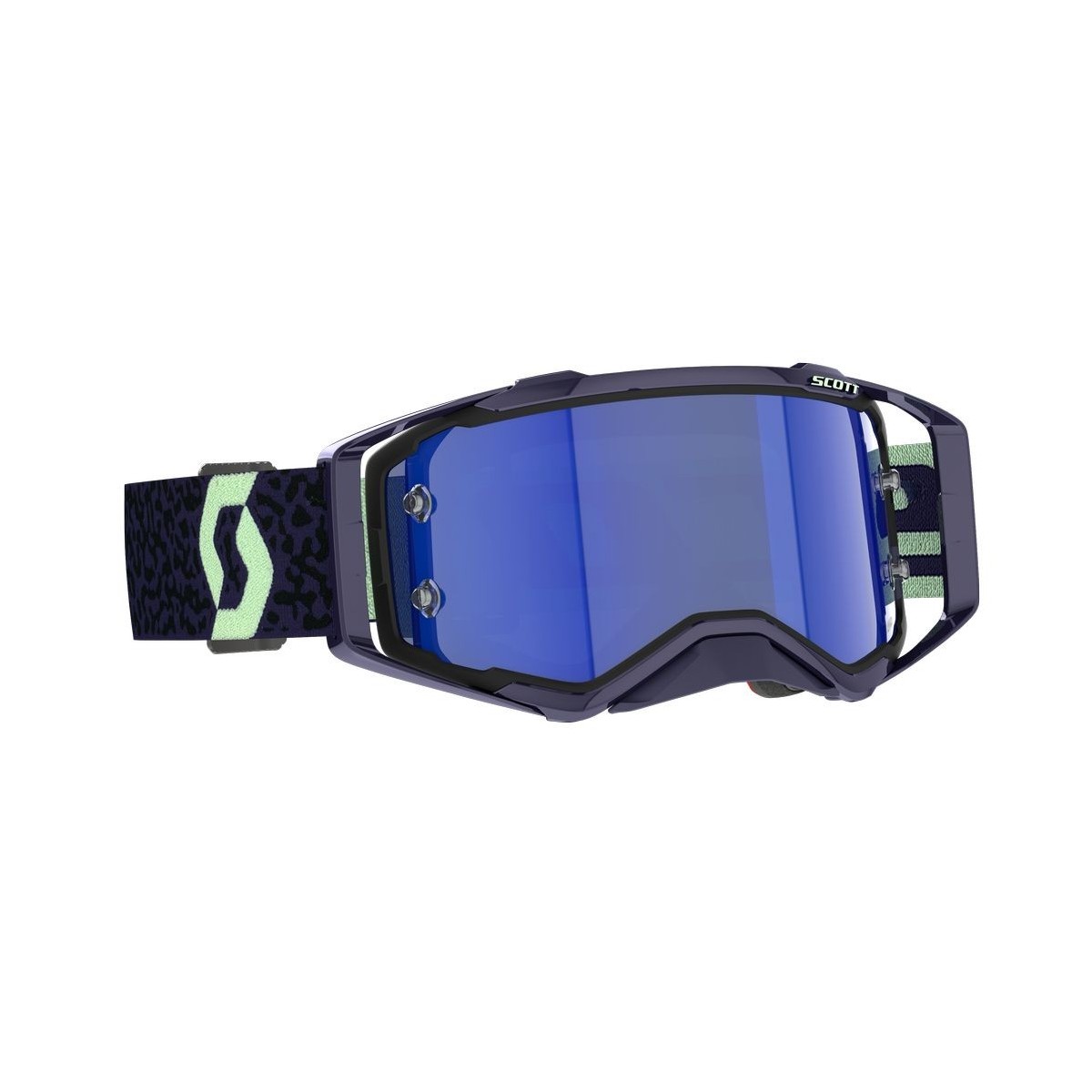 Masque Scott Prospect Amplifier Violet Vert Mint/Ecran Bleu chrome  