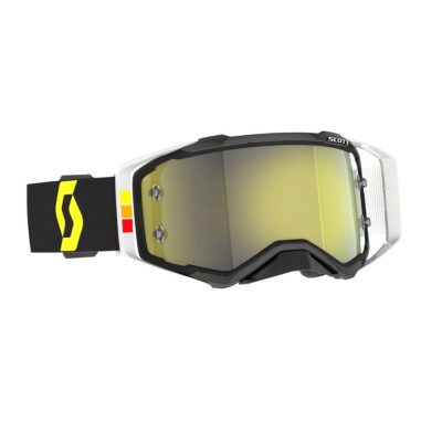 Masque Scott Prospect Pro Circuit Noir Blanc Ecran Jaune Chrome 