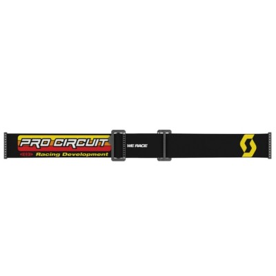 Masque Scott Prospect Pro Circuit Noir Blanc Ecran Jaune Chrome 