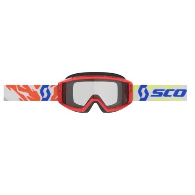 Masque Enfant Scott Primal Rouge ecran Clair 