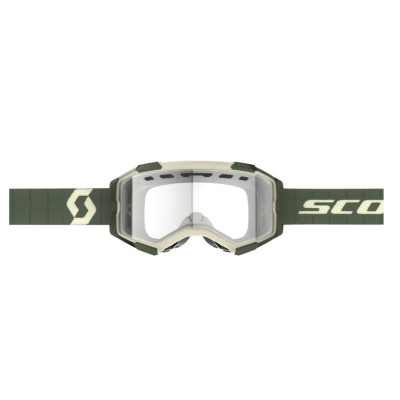 Masque Scott Fury Enduro Vert Kaki Ecran Clair 