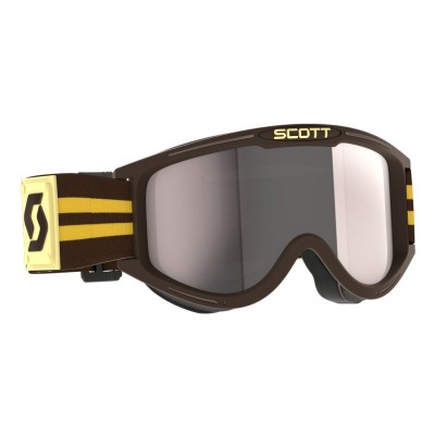 Masque Scott 89X Era Marron Ecran Gris Chrome 
