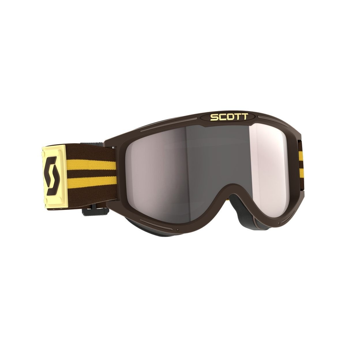 Masque Scott 89X Era Marron Ecran Gris Chrome 