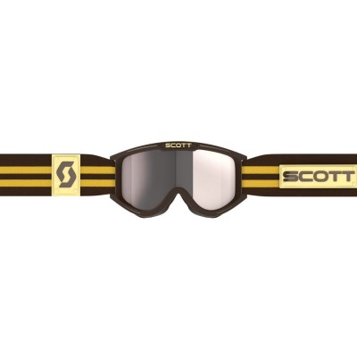 Masque Scott 89X Era Marron Ecran Gris Chrome 