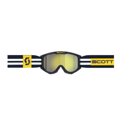 Masque Scott 89X Era Bleu Blanc Ecran Jaune Chrome 