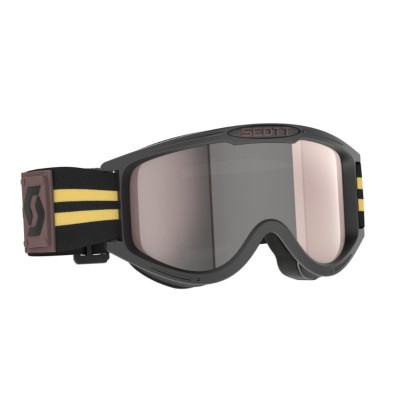 Masque Scott 89X Era Noir Beige Ecran Gris Chrome 