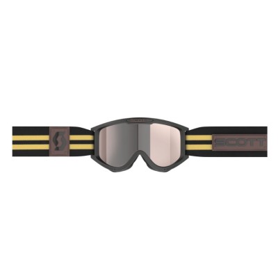 Masque Scott 89X Era Noir Beige Ecran Gris Chrome 