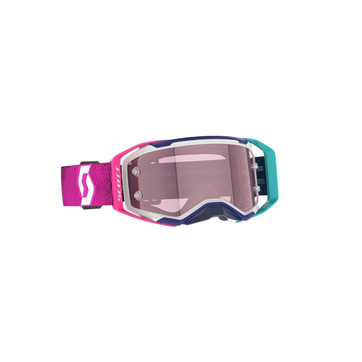 Masque Scott Prospect 2.0 AMP Bleu Rose Radian Ecran Rose 