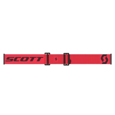 Masque Scott Prospect 2.0 Rouge Noir/Ecran Argent chrome  