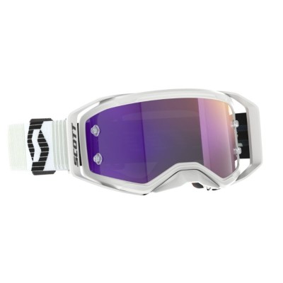 Masque Scott Prospect 2.0 Blanc Noir/Ecran Violet chrome  
