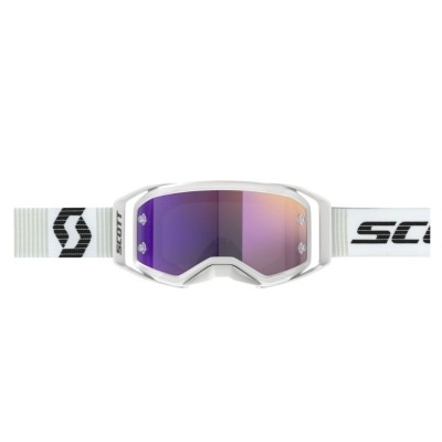 Masque Scott Prospect 2.0 Blanc Noir/Ecran Violet chrome  