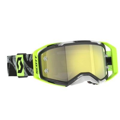 Masque Scott Prospect 2.0 Noir CaviarJaune/Ecran Jaune chrome  