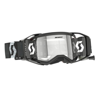 Masque Scott Prospect 2.0 Super WFS Roll Off Noir Blanc Ecran Clair 