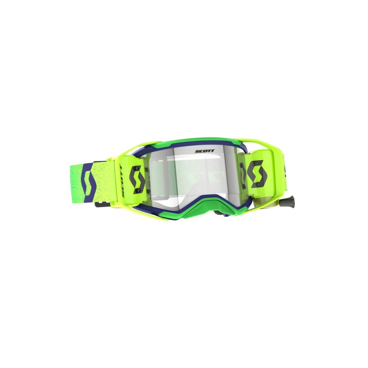 Masque Scott Prospect 2.0 WFS Roll Off Bleu Jaune ecran clair 