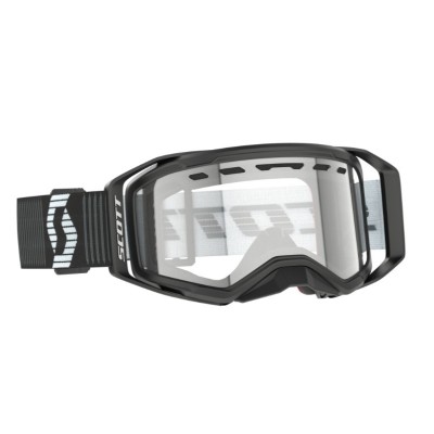 Masque Scott Prospect 2.0 Enduro Noir Blanc ecran Clair 