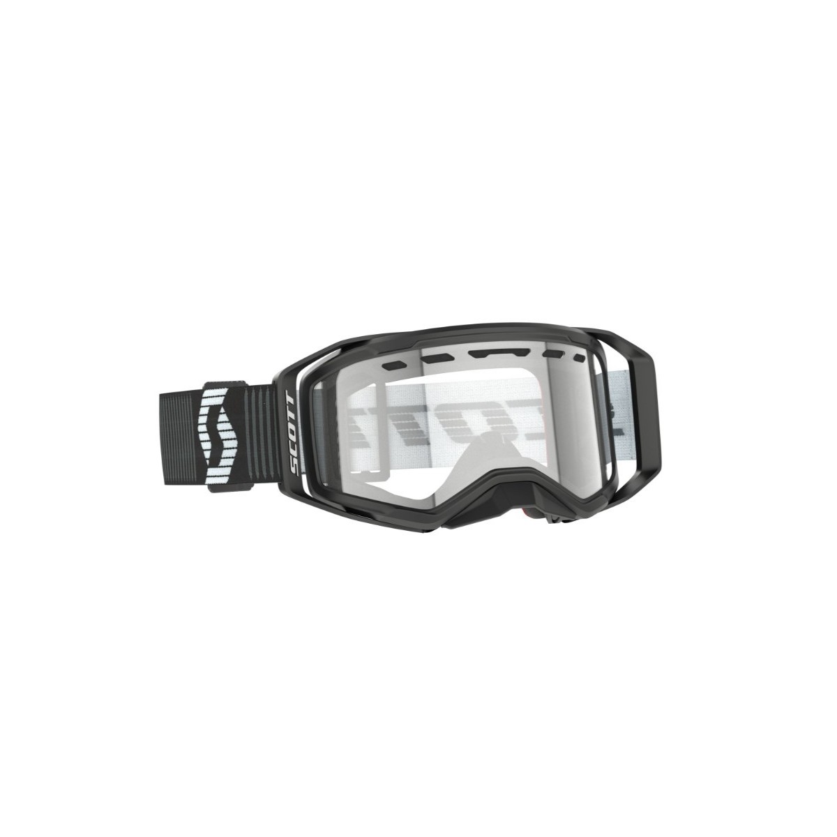 Masque Scott Prospect 2.0 Enduro Noir Blanc ecran Clair 