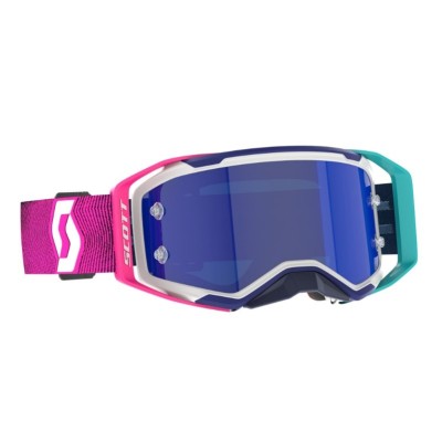 Masque Scott Prospect 2.0 AMP Bleu Rose Radian ecran Bleu chrome  