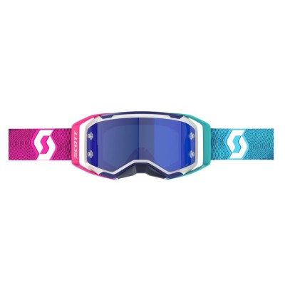 Masque Scott Prospect 2.0 AMP Bleu Rose Radian ecran Bleu chrome  