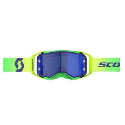 Masque Scott Prospect 2.0 AMP Violet Jaune ecran Bleu chrome  