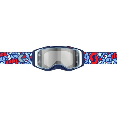 Masque Scott Prospect X Ethika Bleu Rouge ecran Chrome 