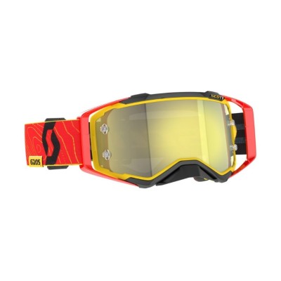 Masque Scott Prospect 6 Days 2024 Spain Rouge Jaune/Ecran Jaune Chrome 