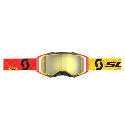 Masque Scott Prospect 6 Days 2024 Spain Rouge Jaune/Ecran Jaune Chrome 