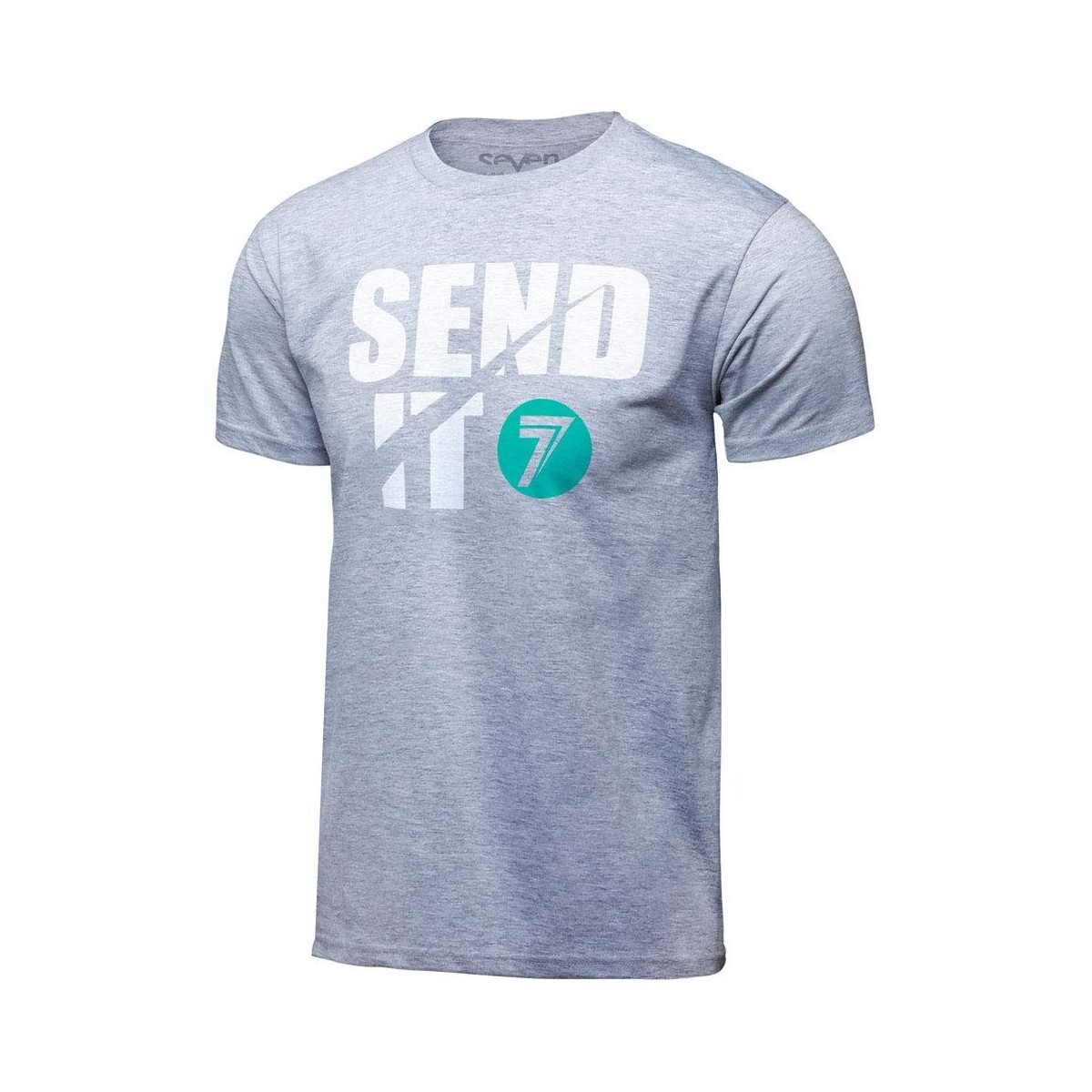 Tee Shirt Enfant Seven Send It Gris Chiné 