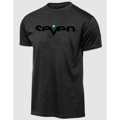 Tee Shirt Enfant Seven Brand Noir Noir 