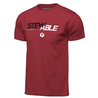 Tee Shirt Seven Stewable Rouge 