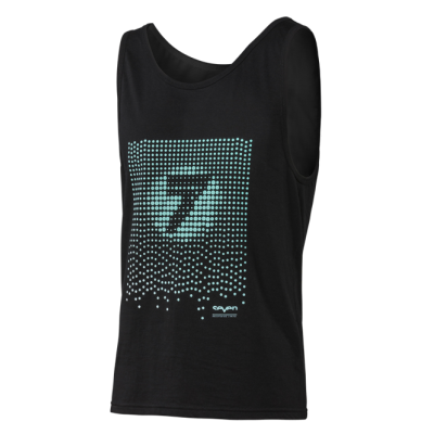 Tee Shirt Top Seven Acid Rain Tank Noir 