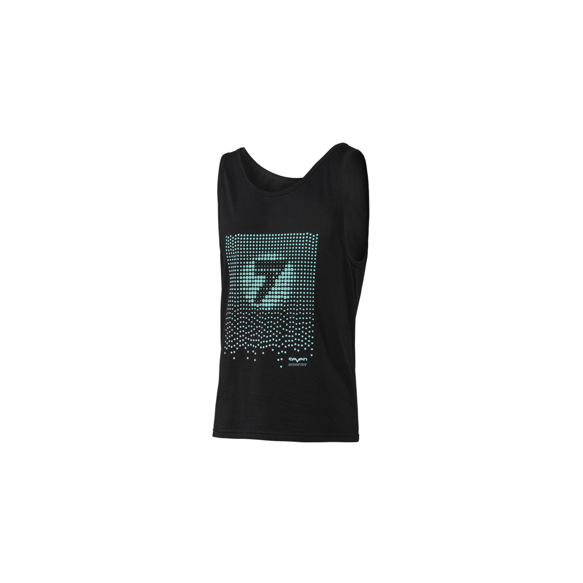 Tee Shirt Top Seven Acid Rain Tank Noir 