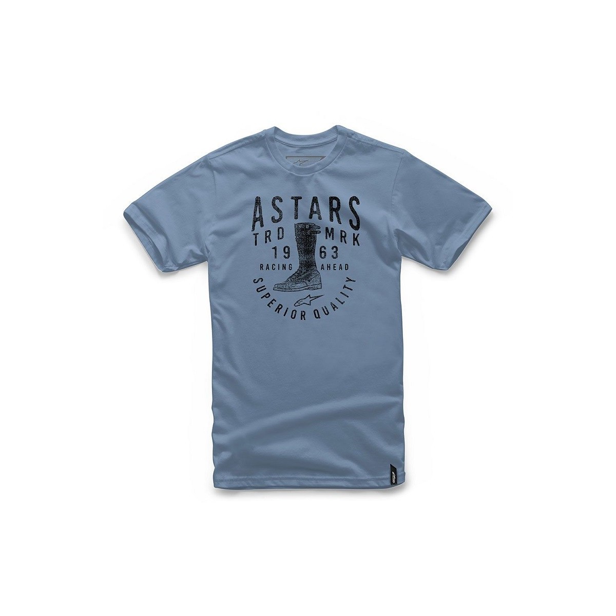 Tee Shirt Alpinestars Botas Bleu 