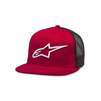 Casquette Alpinestars Corp Trucker Rouge Noire 