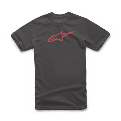 Tee Shirt Alpinestars Ageless Classic Noir Rouge 