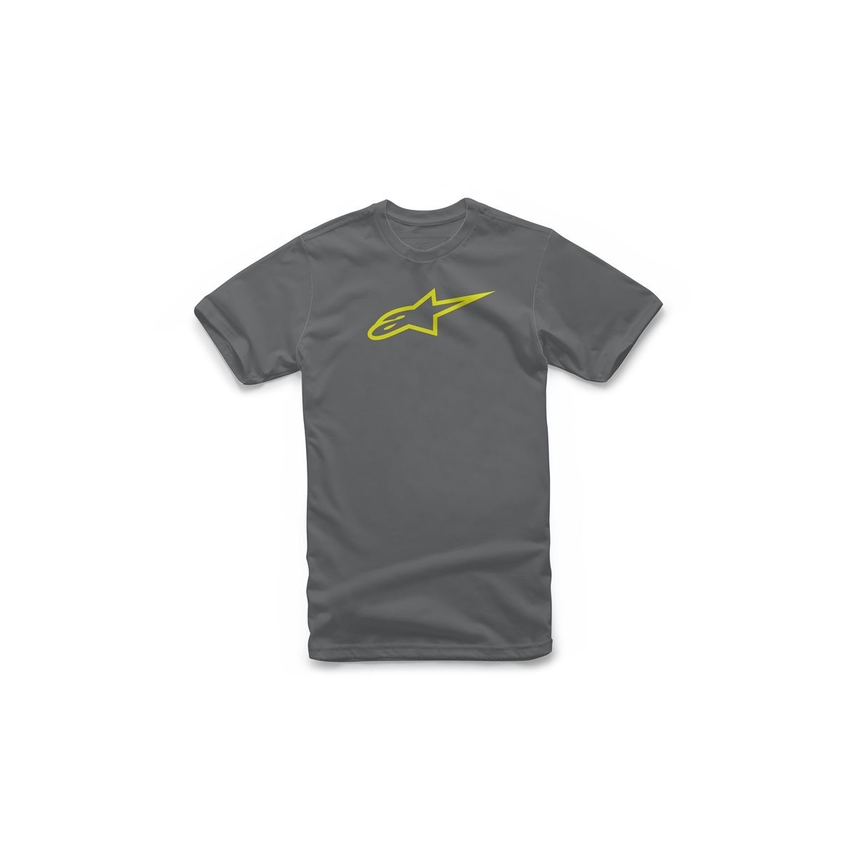 Tee Shirt Alpinestars Ageless Classic Gris Hi Vis Jaune 