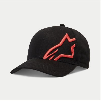 Casquette Alpinestars Corp Snap 2 Noir Rouge 