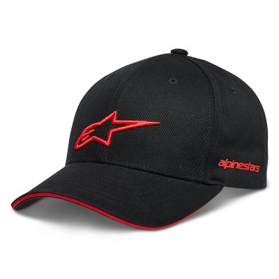 Casquette Alpinestars Rostrum Noir Rouge 