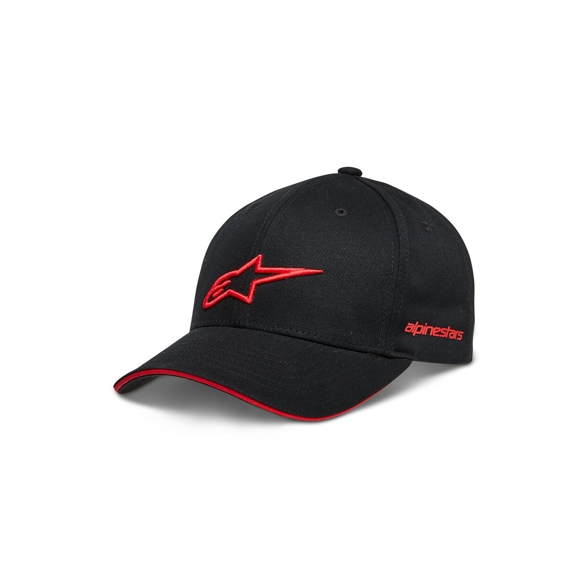 Casquette Alpinestars Rostrum Noir Rouge 