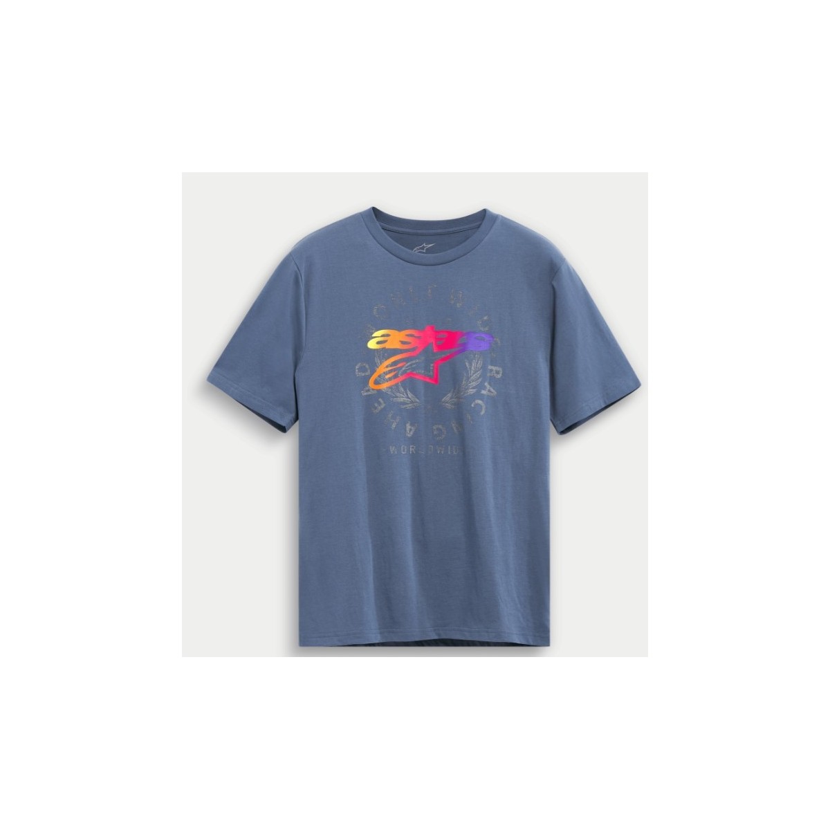 Tee Shirt Alpinestars Overlay Bleu 