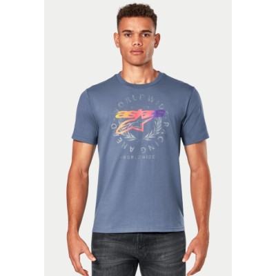 Tee Shirt Alpinestars Overlay Bleu 