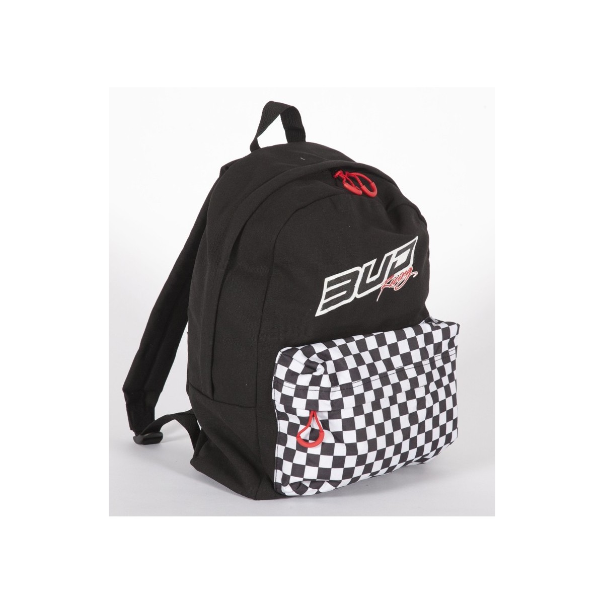 Sac à dos School Bud Racing Checkers Noir/Blanc 