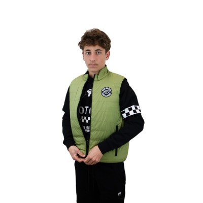 Bodywarmer quilted sans manche Bud Racing Kakhi 
