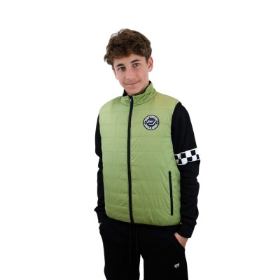Bodywarmer quilted sans manche Bud Racing Kakhi 