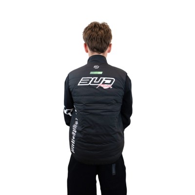 Bodywarmer quilted sans manche Team Bud Racing 24 Noir/Vert 
