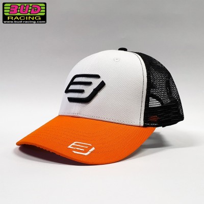 Casquette Bud Basic Orange/Blanc - Taille unique 