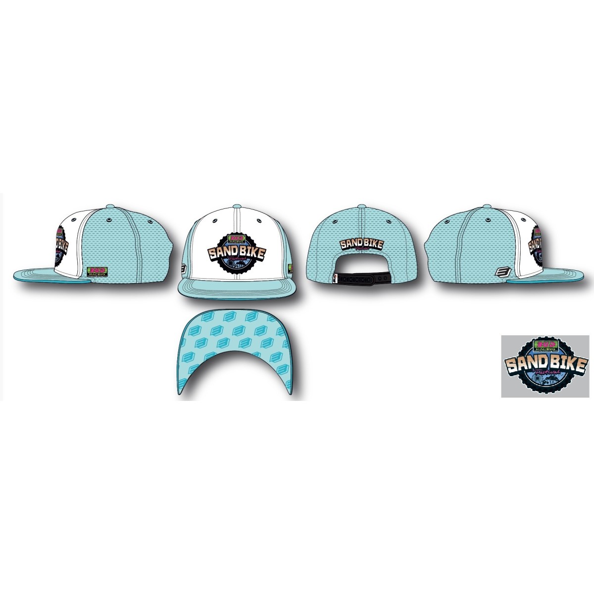 Casquette Bud Sand Bike Festival Bleu Clair 