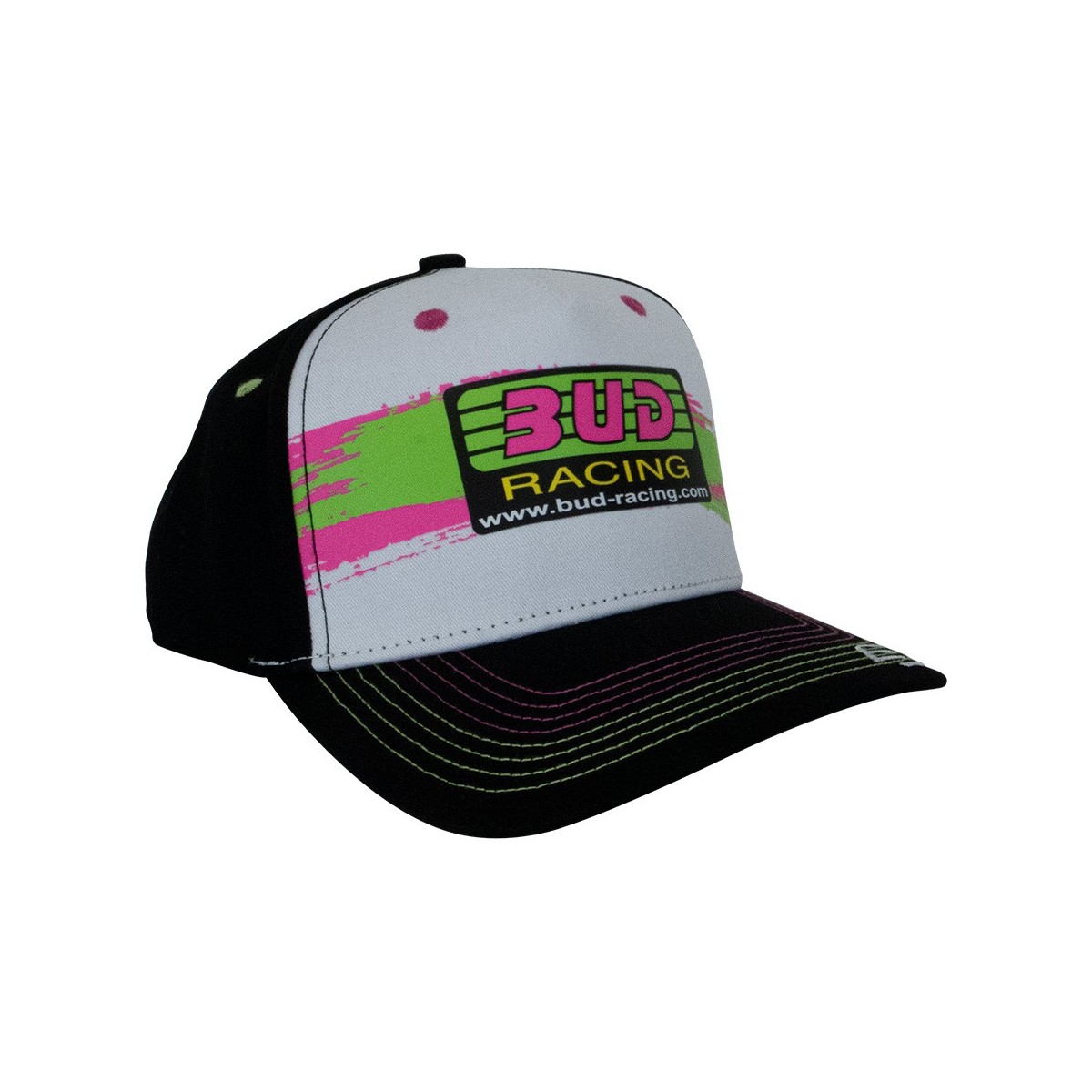 Casquette enfant Bud Racing Retro Noir Blanc 
