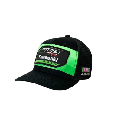 Casquette Enfant Team Bud Racing Noir Vert 